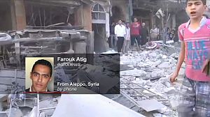 euronews reporter witnesses fighting in Aleppo