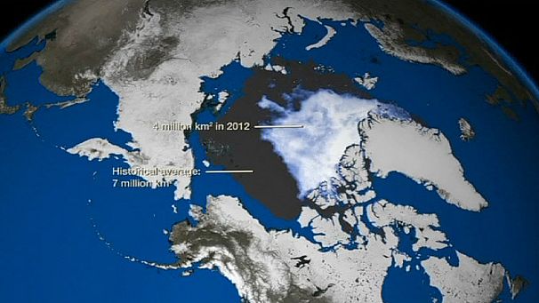 Dramatic images show Arctic Ocean ice melt