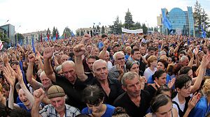 Growing protests in Georgia threaten to unseat ruling party
