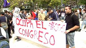 Parliament braced for protesters in Madrid