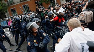 Austerity anger leads to violent clashes in Spain