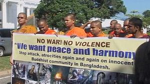 Buddhists protests against attacks in Sri Lanka