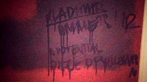 Rothko masterpiece scribbled on in London