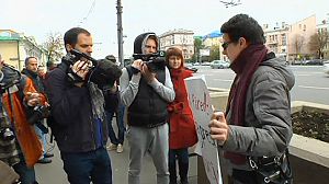 Moscow protest over Radio Liberty staff cuts