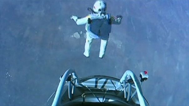 Skydiver Baumgartner makes history