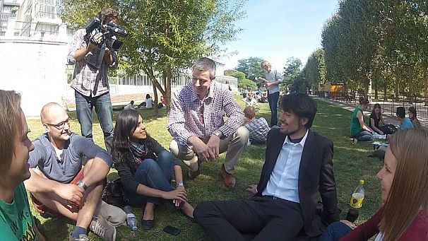 Chatting with Climate-KIC students