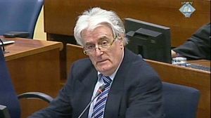 Karadzic tells war crimes trial he promoted Balkans peace