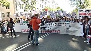 Students revolt across Spain
