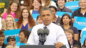 Obama accuses his opponent of “Romnesia”