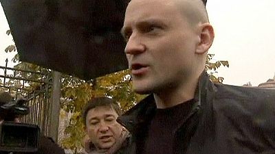 Anti-Putin activist charged with plotting protest Anti-Putin activist charged with plotting protest