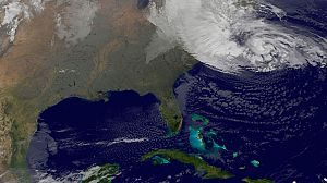Storm Sandy sweeps fire and water over New York