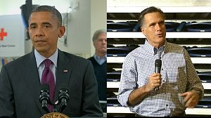 US election campaign sidetracked by storm Sandy