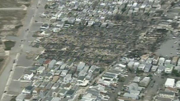 صورة جوية لمدينة نيويورك تكشف بوضوح غضب إعصار ساندي