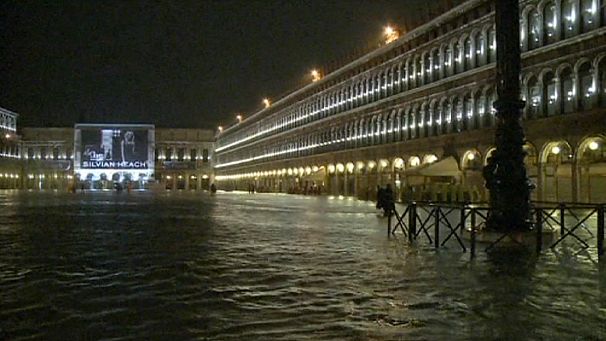 Venice’s San Marco Square under water