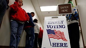 Millions of Americans vote early in presidential poll