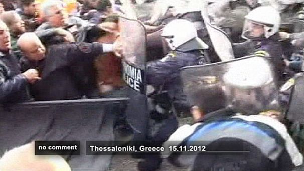 clashes in greece
