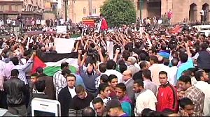 Protests grow against Israeli airstrikes