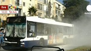 Explosion hits bus in central Tel Aviv, at least 15 wounded