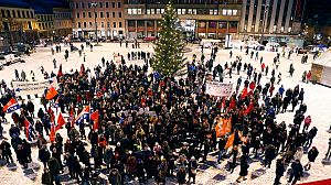 Protests as EU prepares to pick up Nobel Peace Prize