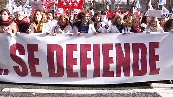 Healthcare reforms spark more protests in Madrid