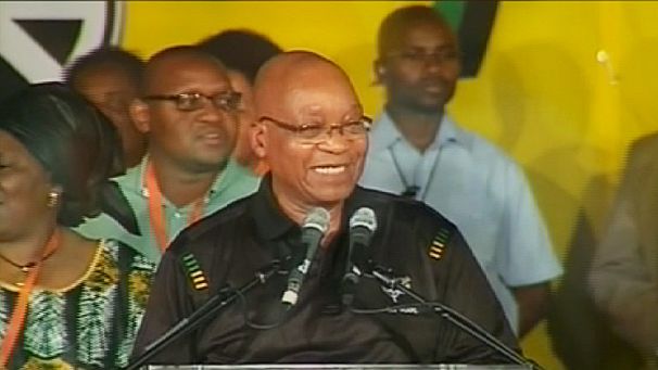 South Africa’s Zuma sings ANC conference closing address