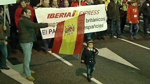 Spain: Iberia staff protest against job cuts