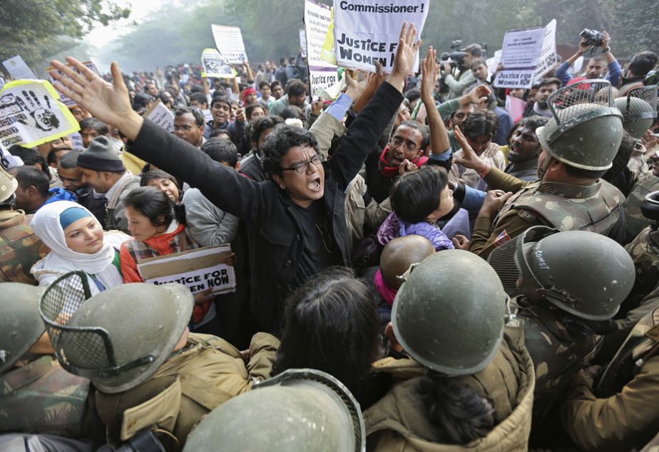 Protesters demand better laws for the protection of women in New Delhi Protesters demand better laws for the protection of women in New Delhi