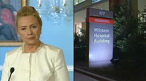 Hillary Clinton in hospital after doctors discover blood clot