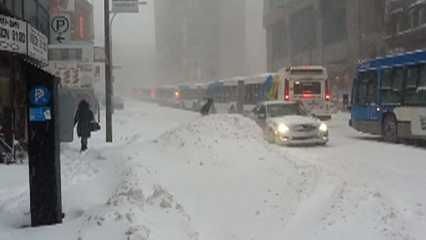 Heavy storm in Montreal