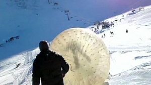 Russian killed as ‘zorb’ plunges off Caucasus mountain