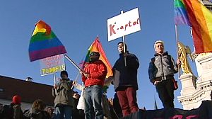 Gay rights demonstration in Croatia