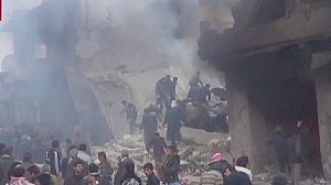 Deadly air strike kills 20 near Damascus