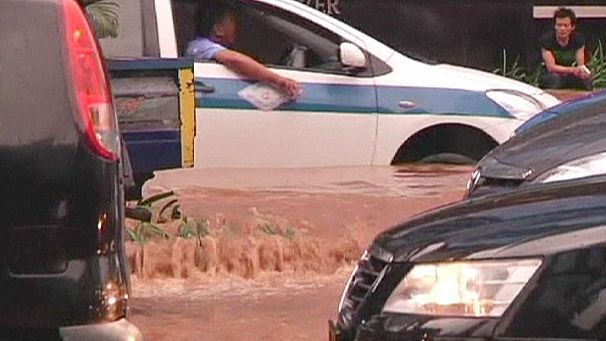 Severe flooding hits Jakarta