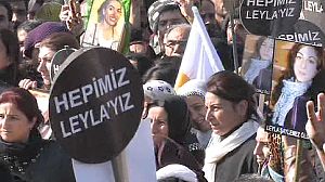 Kurds out in force for activists’ funeral