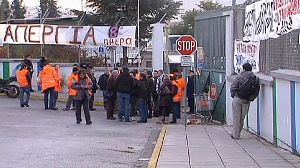 Riot police storm sit-in by Greek subway workers
