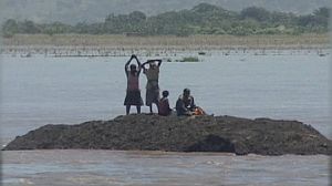 Floods leave areas of Mozambique submerged