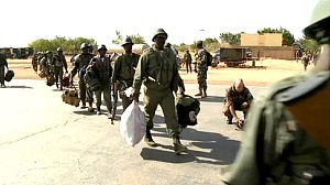 Timbuktu airport seized by French led troops.