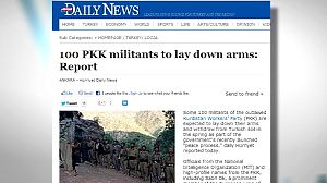 PKK ‘to cease hostilities’ in February, says Turkish paper