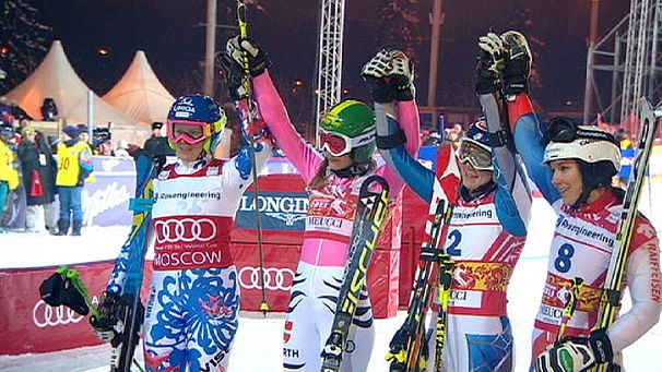 Marcel Hirscher and Lena Duerr both shine in Moscow.