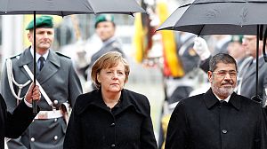Egypt’s Mursi visits Germany amid disorder at home
