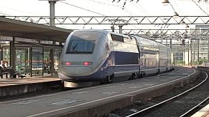 French TGV halted by flare wielding youths