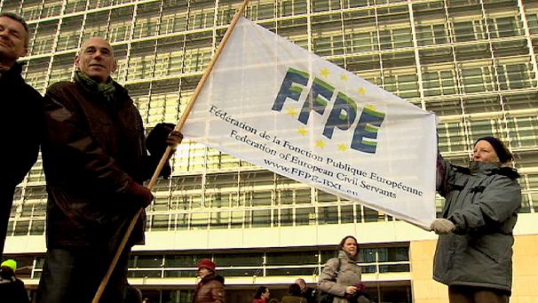 Eurocrats strike over pay and conditions