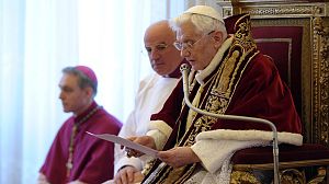 Frail pope quits – leaves at end of February