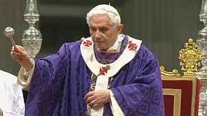 Benedict XVI holds last mass as Pope