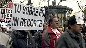 Protests against evictions across Spain