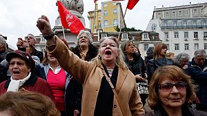 Anti-austerity protests on Portugal’s streets