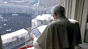 Pope Benedict XVI makes penultimate Sunday address