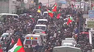 Clashes continue as Palestinian detainee Arafat Jaradat is buried