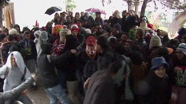 Tunisian students stage Harlem shake protest
