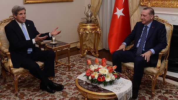 Protest against NATO missiles as US Secretary of State visits Turkey